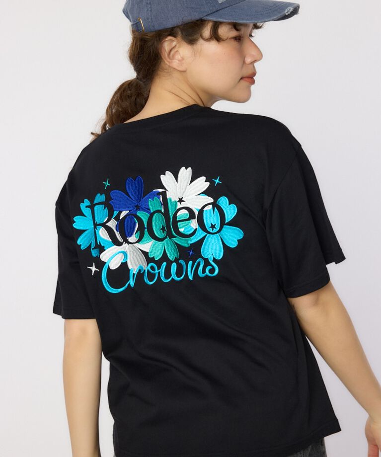 RODEO CROWNS「Flower Logo Embroidery Tシャツ」|Tシャツ・カットソー|