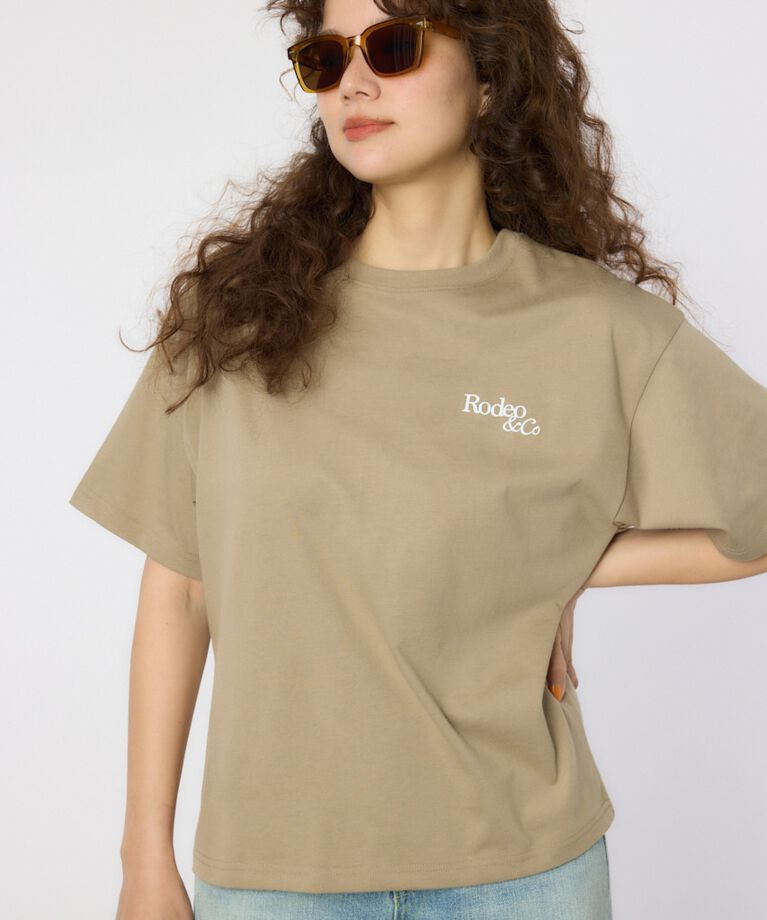 RODEO CROWNS「Flower Logo Embroidery Tシャツ」|Tシャツ・カットソー|