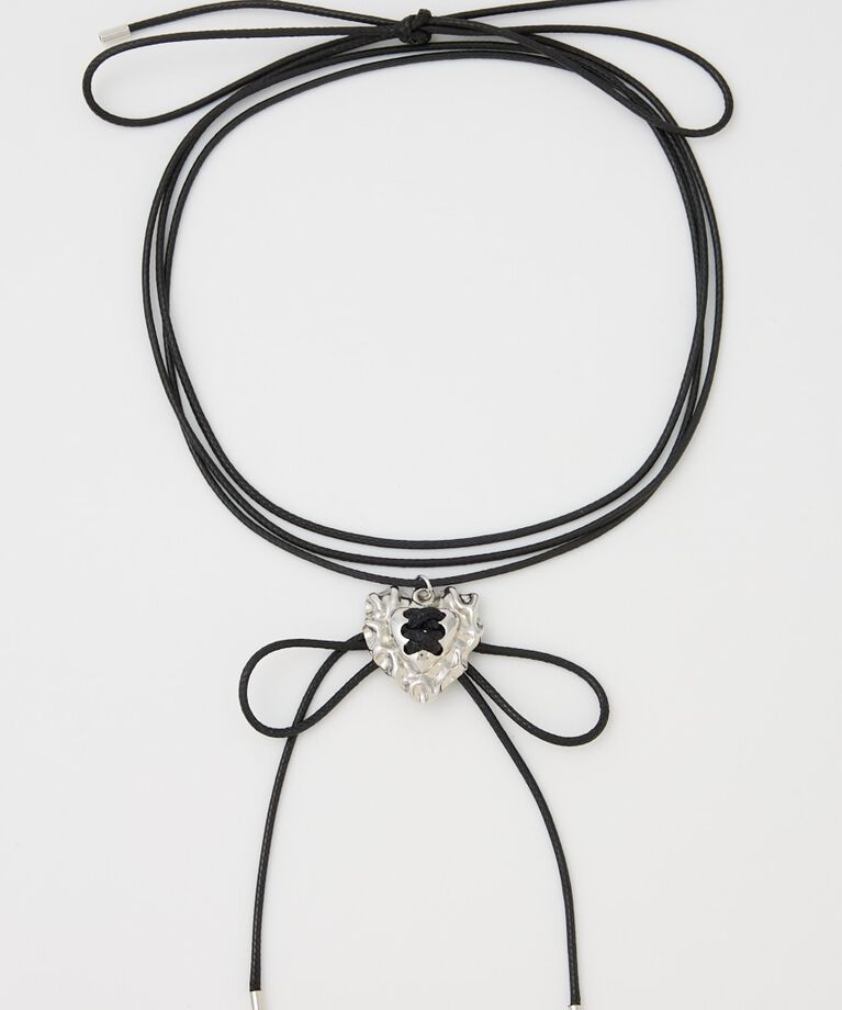 SLY「LACE UP HEART チョーカー」|ネックレス|SLV