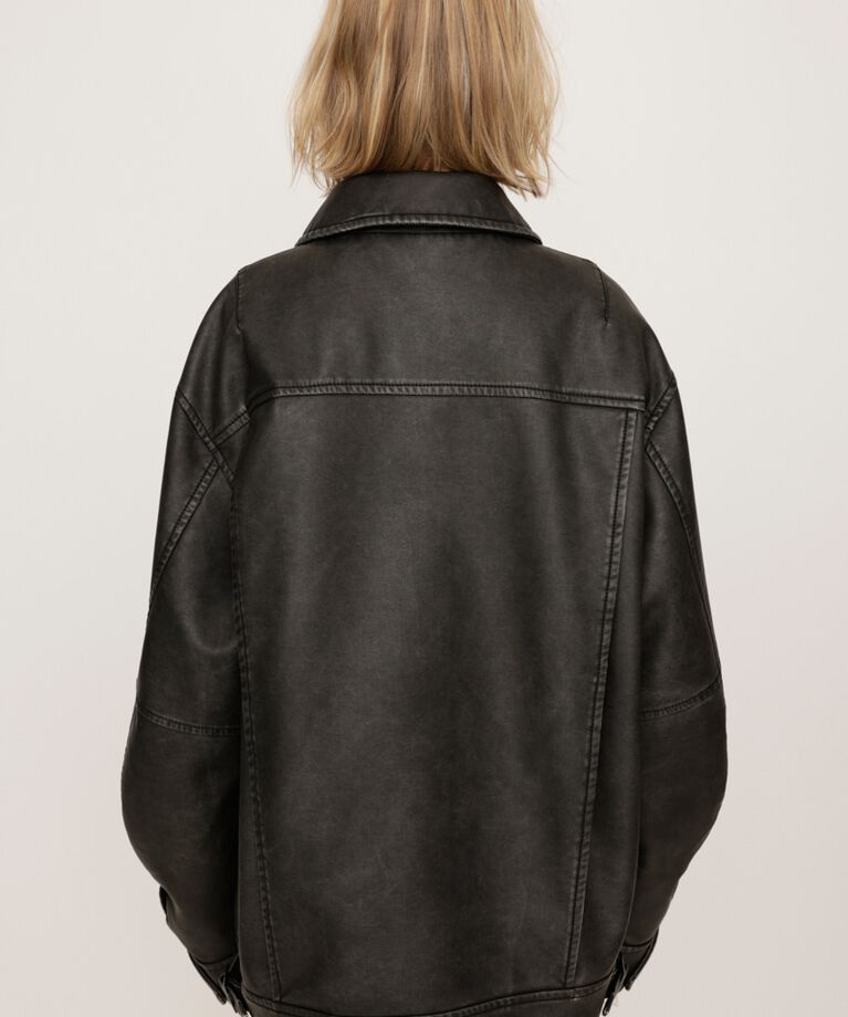 SLY「VINTAGE BOXY F／LEATHER ジャケット」|その他|