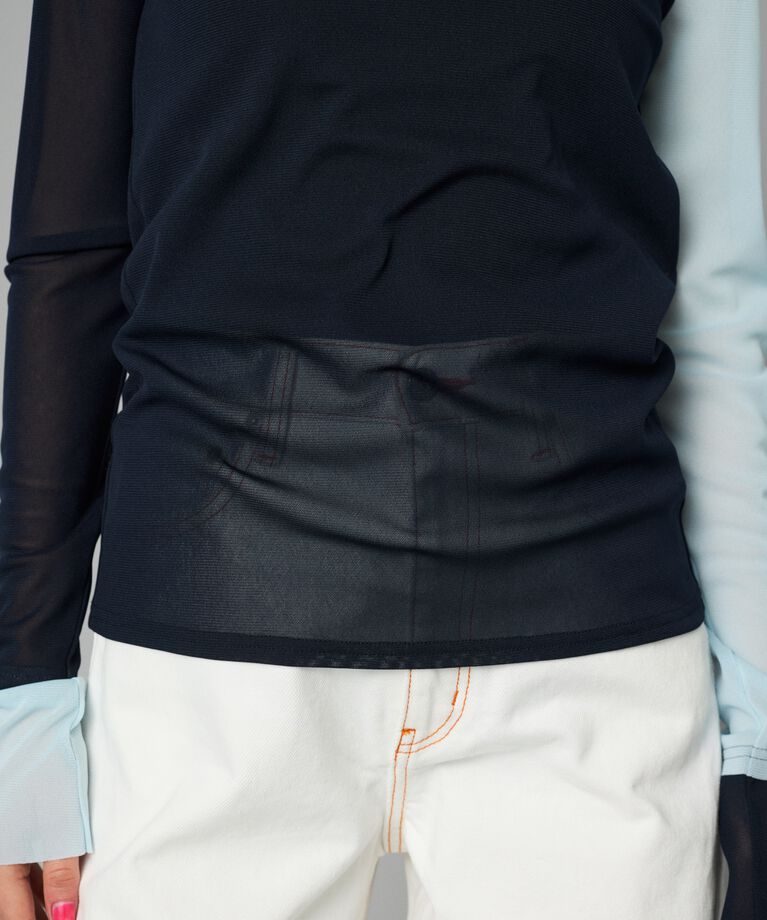 HeRIN.CYE「Crew neck mesh inner tops」|Tシャツ・カットソー|