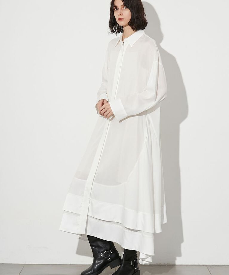 styling/「ヘムフレア2WAYシャツワンピース」|ワンピース|