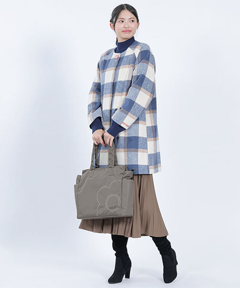 MARY QUANT「ナイロンデイジーステッチ トート」|トートバッグ|