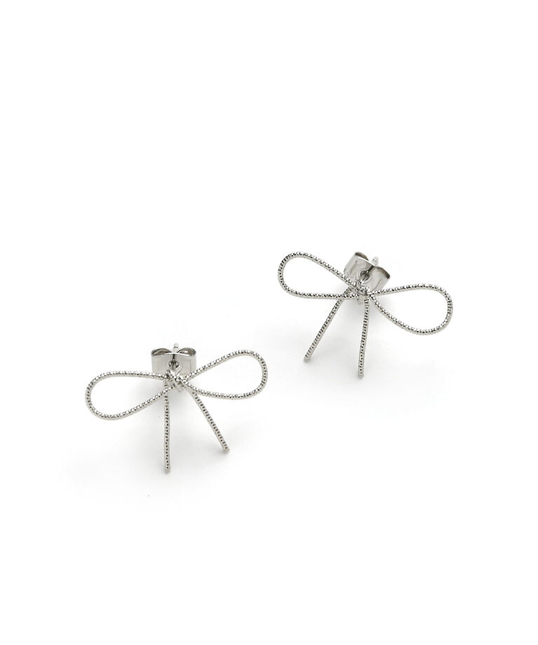  「スリムリボンピアス」|ピアス|