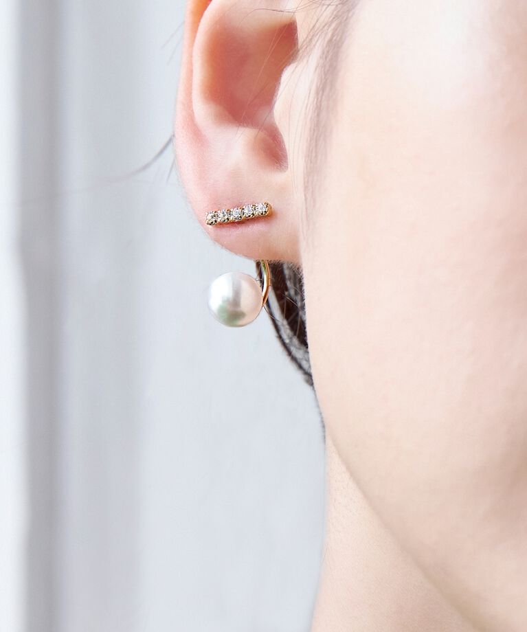 Phoebe「クラスアップバックキャッチパールピアス」|ピアス|