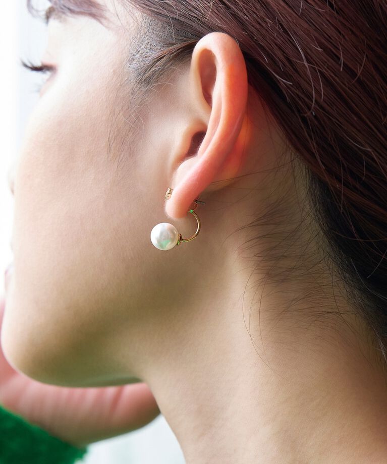 Phoebe「クラスアップバックキャッチパールピアス」|ピアス|