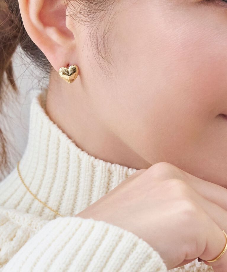 Phoebe「アンプルハートワンタッチピアス」|ピアス|