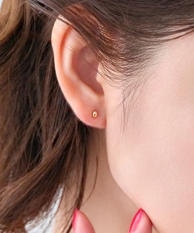 Phoebe「【K10】プチオーバルピアス／限定BOX＆ショッパーつき」|ピアス|