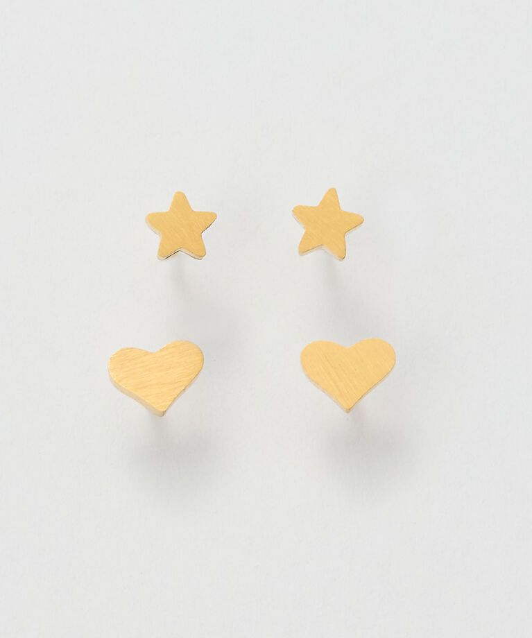 Phoebe「【金属アレルギー対応】フラットスターピアス/サージカルステンレス」|ピアス|