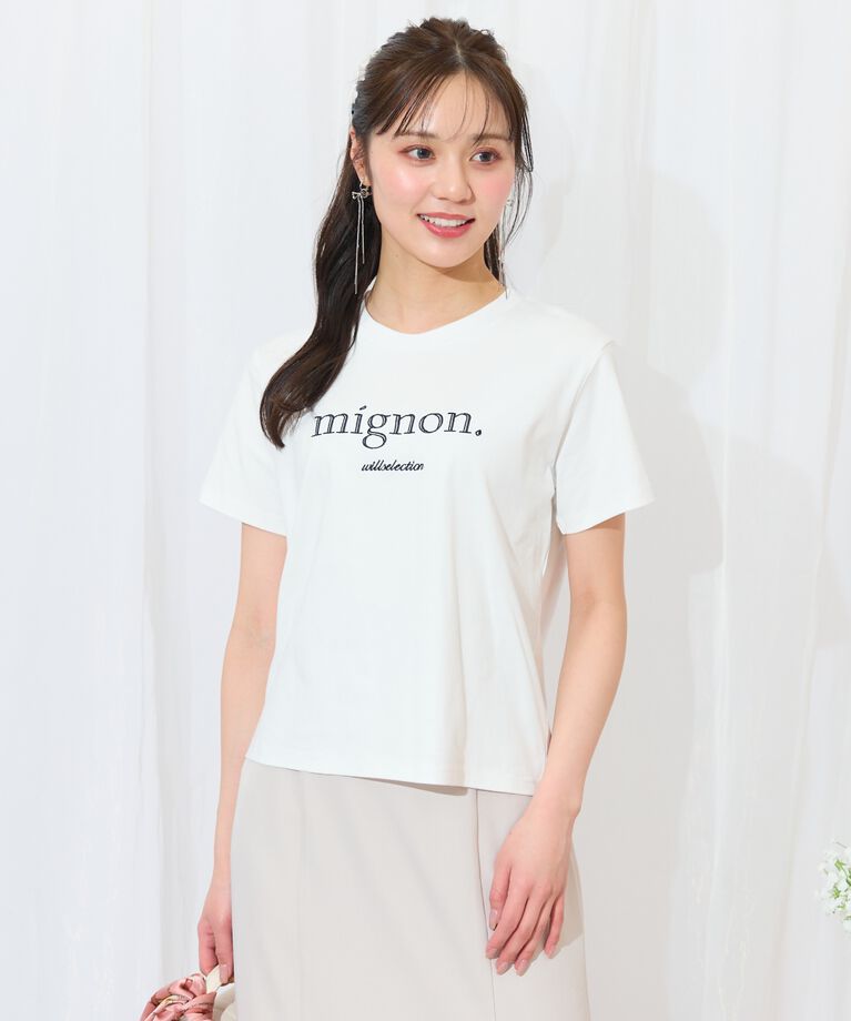 WILLSELECTION「ロゴ刺繍クルーネックTシャツ」|Tシャツ・カットソー|