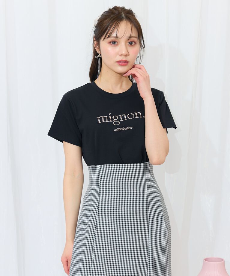 WILLSELECTION「ロゴ刺繍クルーネックTシャツ」|Tシャツ・カットソー|