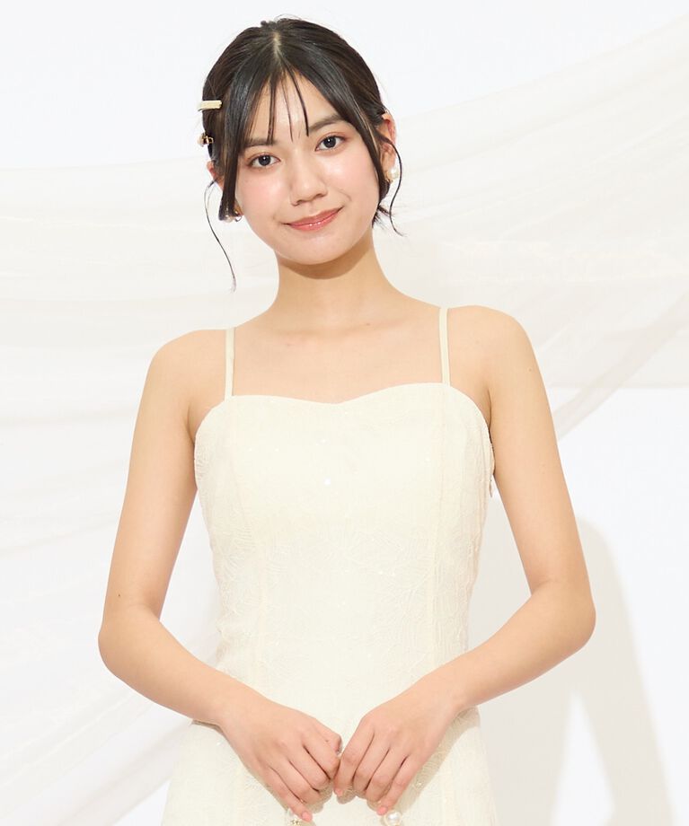 WILLSELECTION「スパンコールレースワンピース」|ドレス|