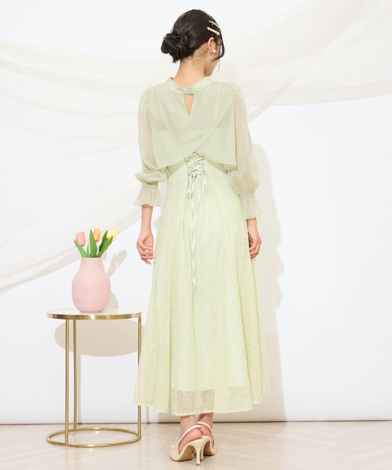 WILLSELECTION「スパンコールレースワンピース」|ドレス|