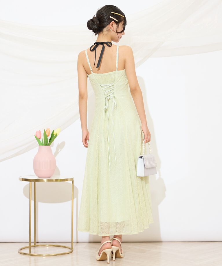 WILLSELECTION「スパンコールレースワンピース」|ドレス|