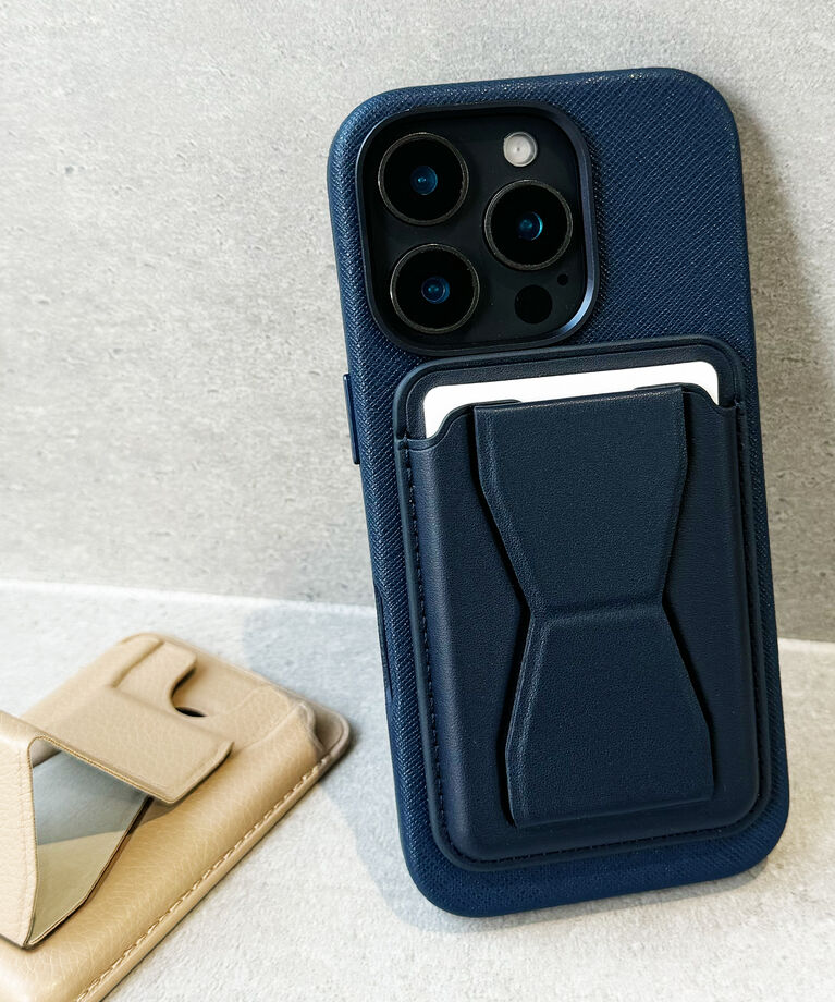 UNiCASE「Mag Card Case Stand Basic MagSafe対応」|名刺入れ・カードケース|Navy