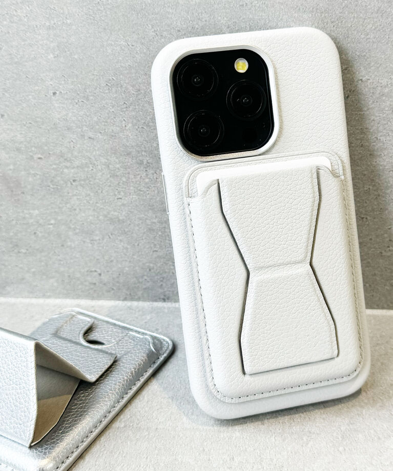 UNiCASE「Mag Card Case Stand Basic MagSafe対応」|名刺入れ・カードケース|ライトグレー