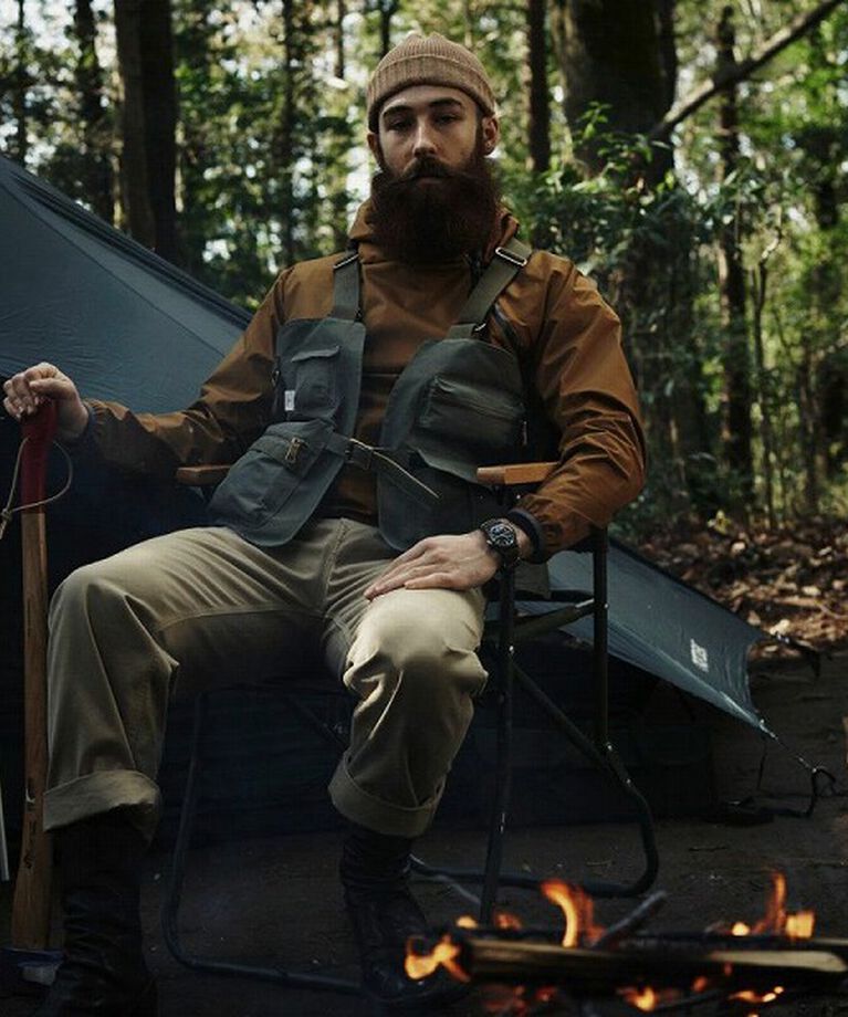AS2OV「AS2OV / アッソブ SHRINK NYLON CAMP VEST 1」|ベスト・ジレ|ブラック
