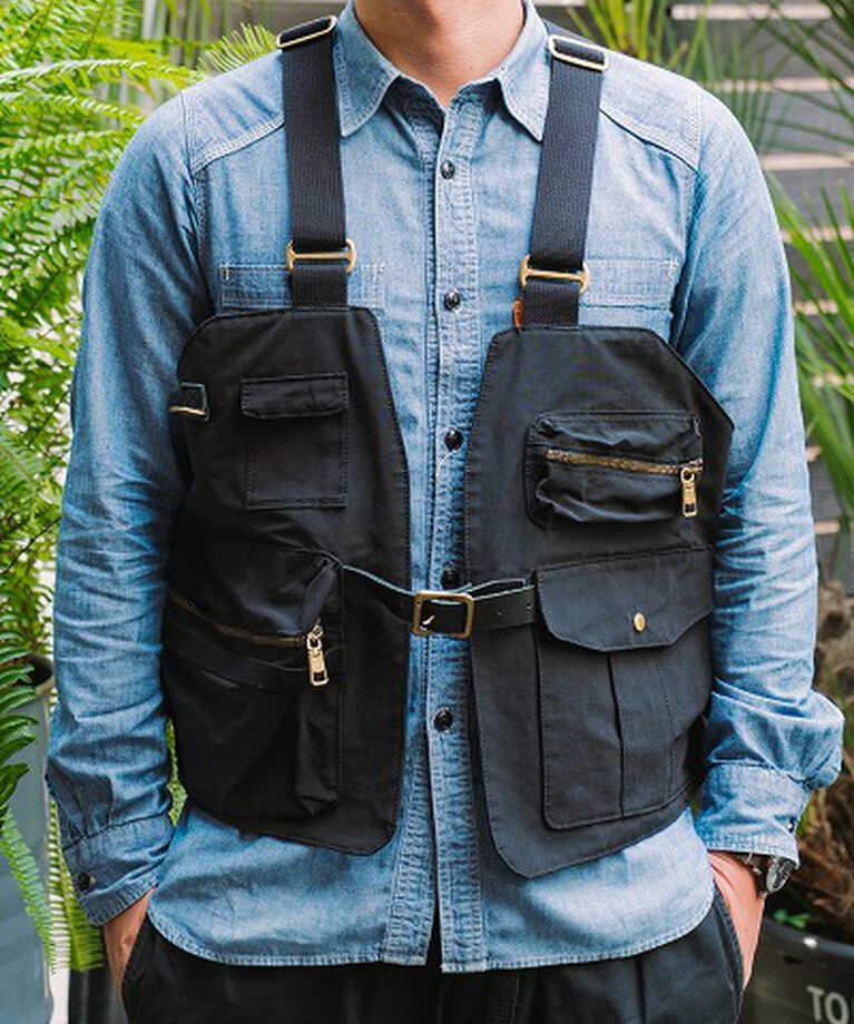 AS2OV「AS2OV / アッソブ SHRINK NYLON CAMP VEST 1」|ベスト・ジレ|