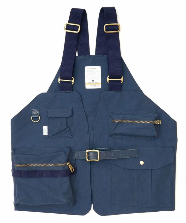 AS2OV「AS2OV / アッソブ SHRINK NYLON CAMP VEST 1」|ベスト・ジレ|ネイビー