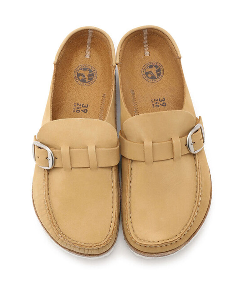 BIRKENSTOCK「【ビルケンシュトック】バックリー/ラテクリーム ヌバックレザー/クロッグ メンズ/BUCKLEY」|サンダル|