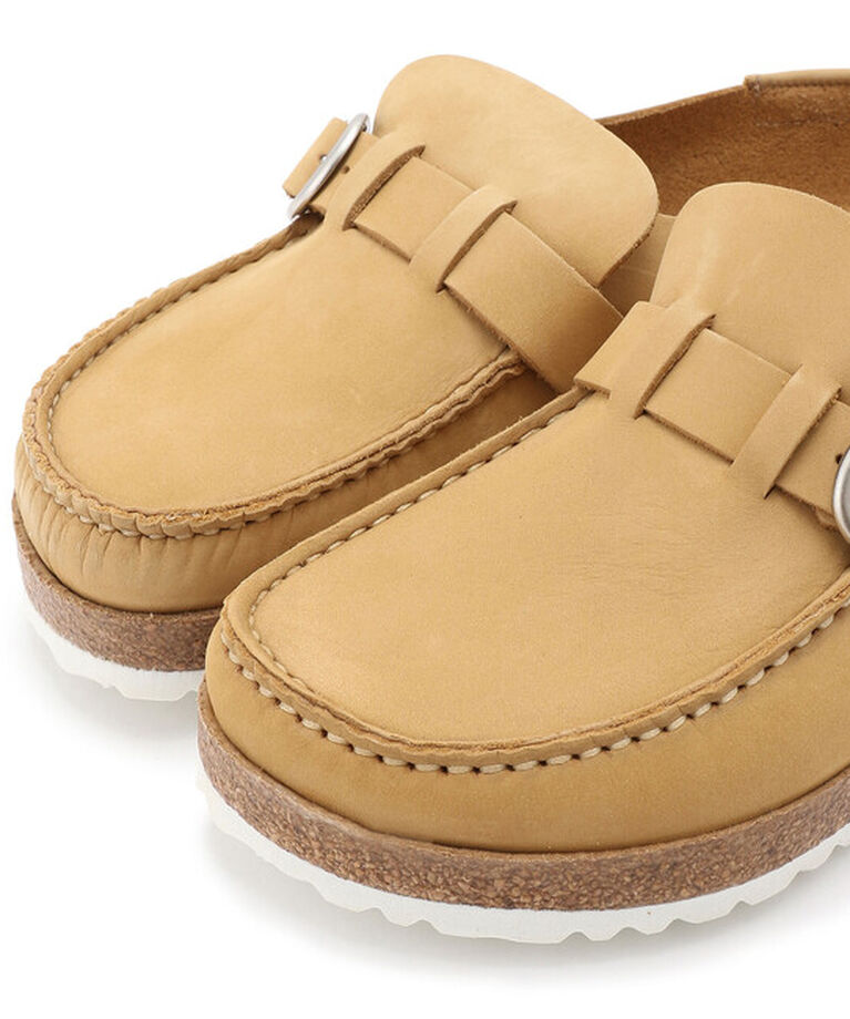 BIRKENSTOCK「【ビルケンシュトック】バックリー/ラテクリーム ヌバックレザー/クロッグ メンズ/BUCKLEY」|サンダル|
