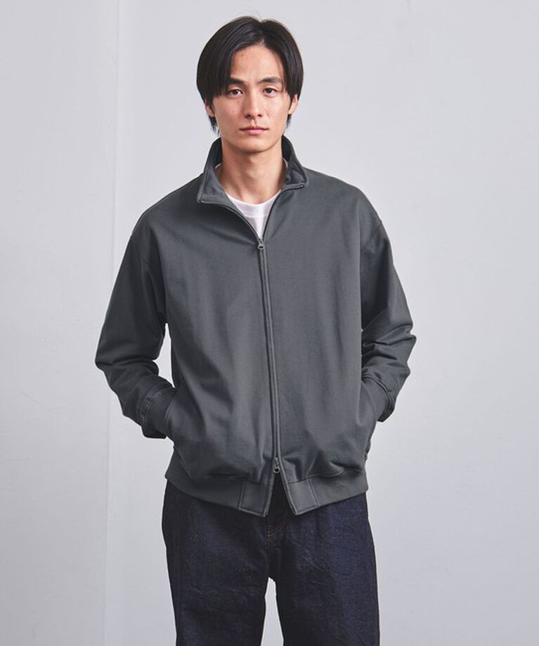 UNITED ARROWS「ピーチスキン スタンド ジップアップ スウェット」|スウェット・ジャージ|