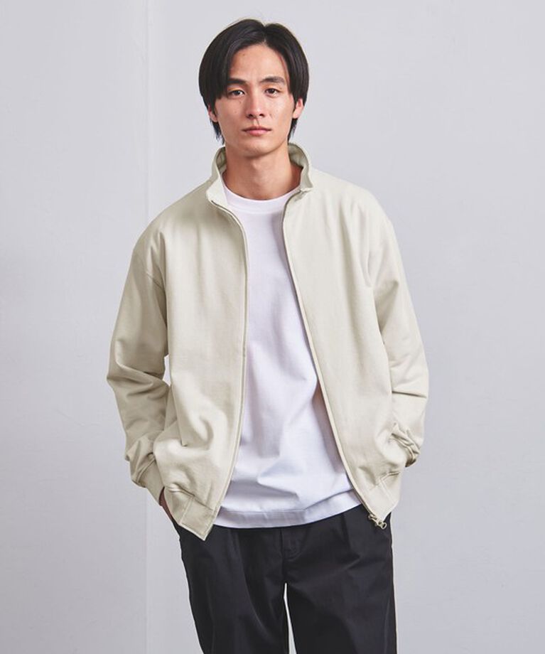UNITED ARROWS「ピーチスキン スタンド ジップアップ スウェット」|スウェット・ジャージ|NATURAL