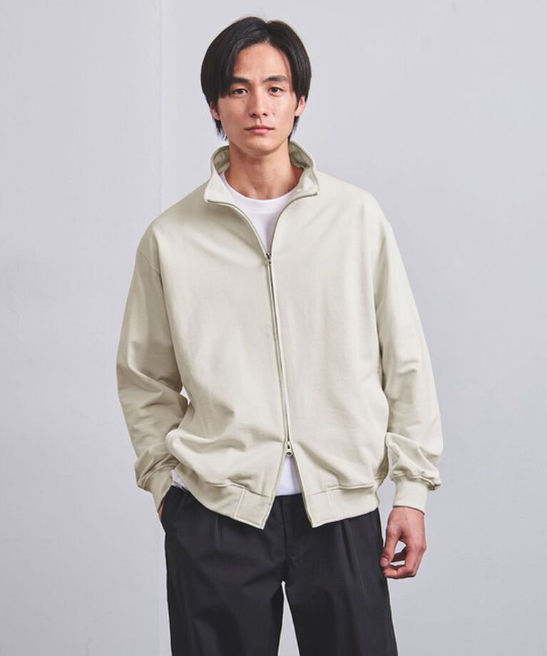 UNITED ARROWS「ピーチスキン スタンド ジップアップ スウェット」|スウェット・ジャージ|