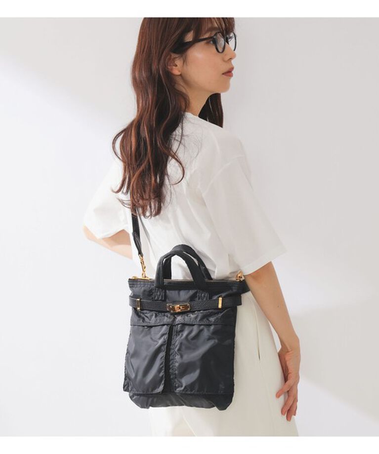 Demi-Luxe BEAMS 「【別注】sita parantica / ヘルメットバッグ」|トートバッグ|BLACK