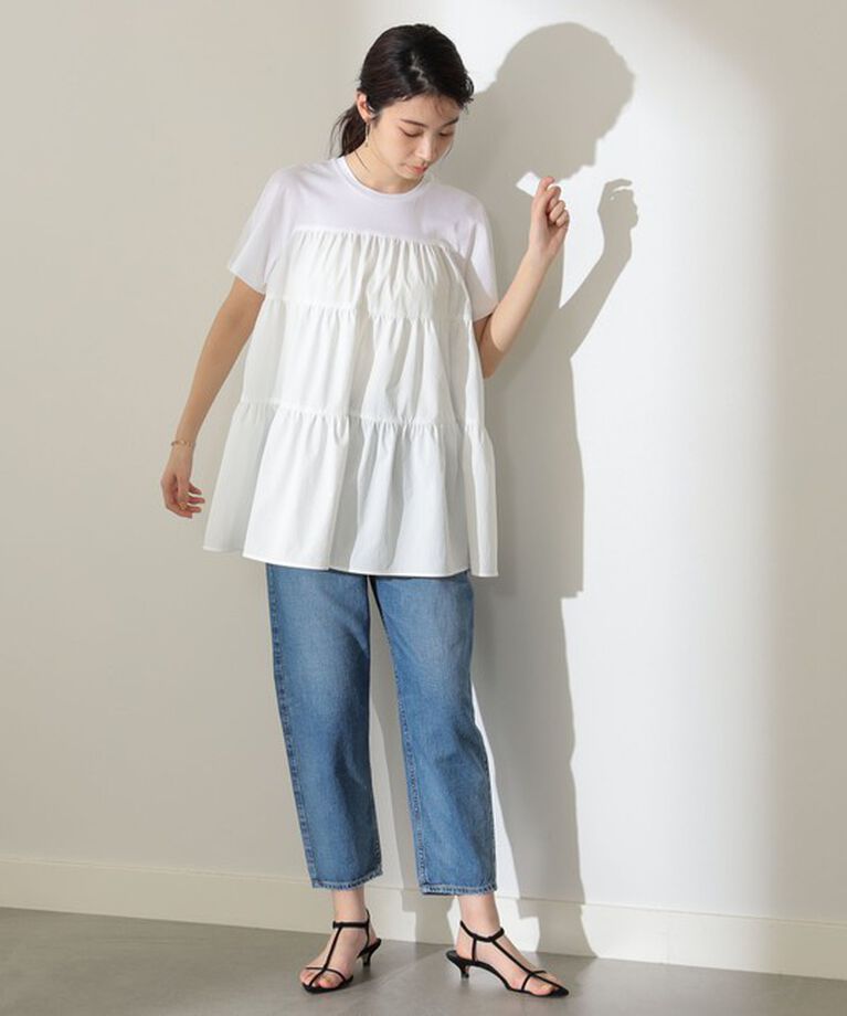 Demi-Luxe BEAMS 「コンビ ティアード プルオーバー」|シャツ・ブラウス|