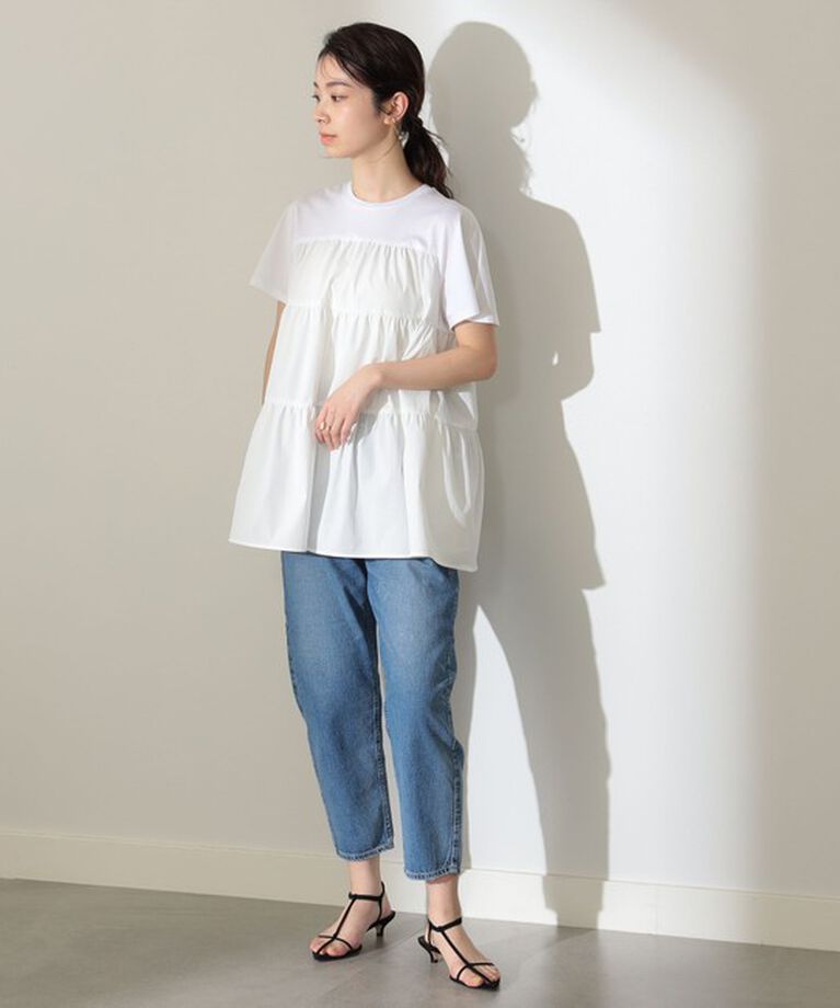 Demi-Luxe BEAMS 「コンビ ティアード プルオーバー」|シャツ・ブラウス|