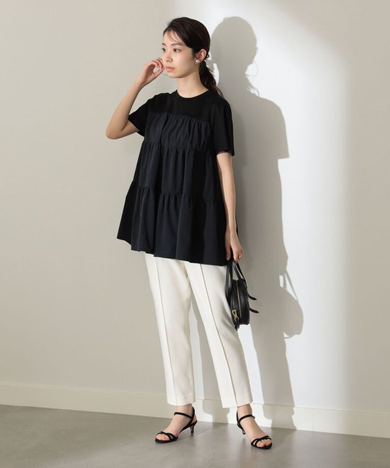 Demi-Luxe BEAMS 「コンビ ティアード プルオーバー」|シャツ・ブラウス|