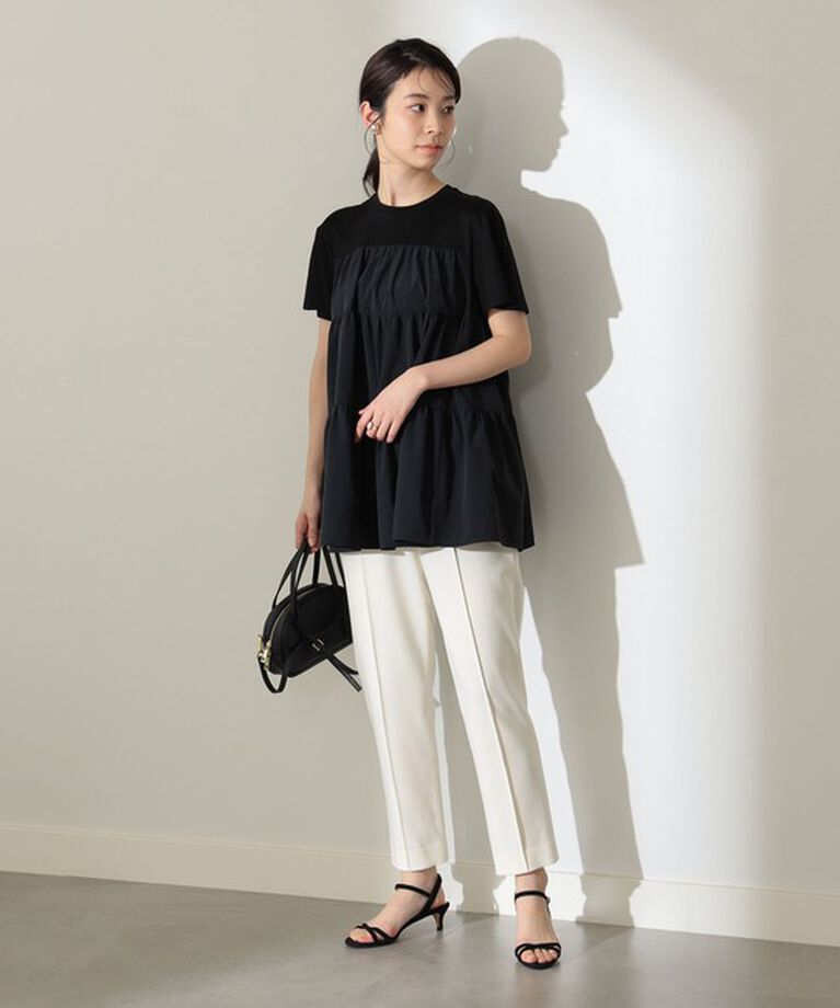 Demi-Luxe BEAMS 「コンビ ティアード プルオーバー」|シャツ・ブラウス|