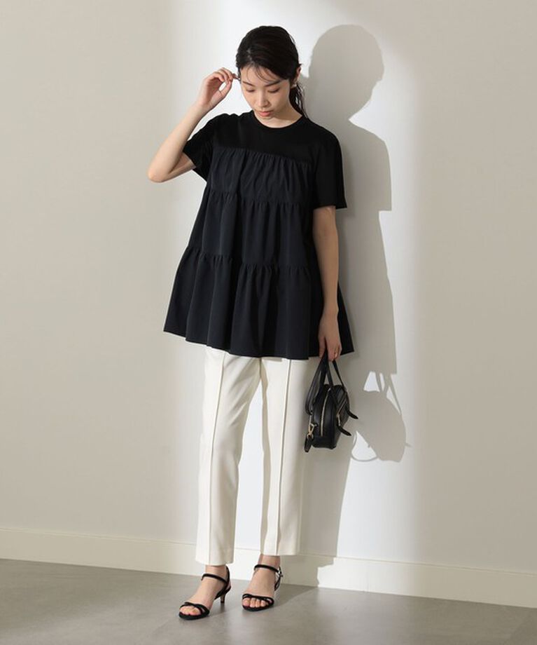 Demi-Luxe BEAMS 「コンビ ティアード プルオーバー」|シャツ・ブラウス|