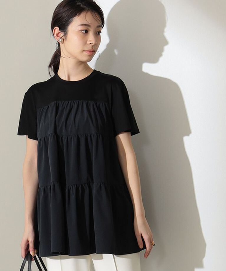 Demi-Luxe BEAMS 「コンビ ティアード プルオーバー」|シャツ・ブラウス|