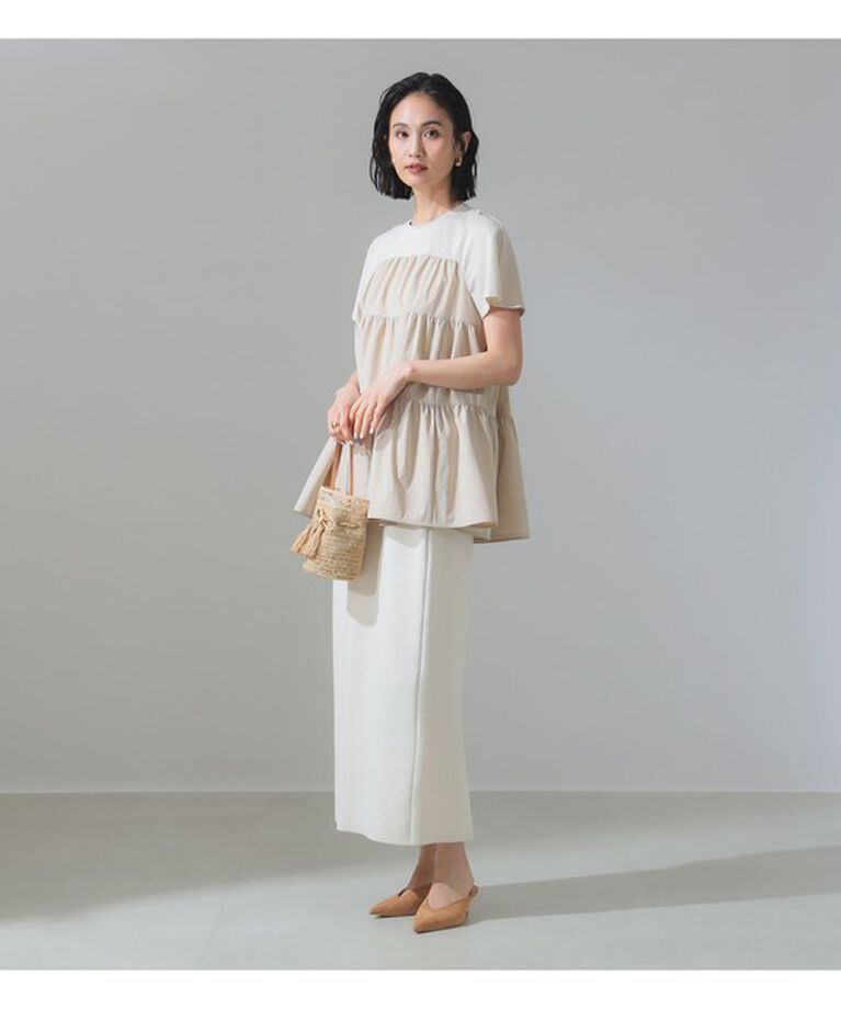 Demi-Luxe BEAMS 「コンビ ティアード プルオーバー」|シャツ・ブラウス|