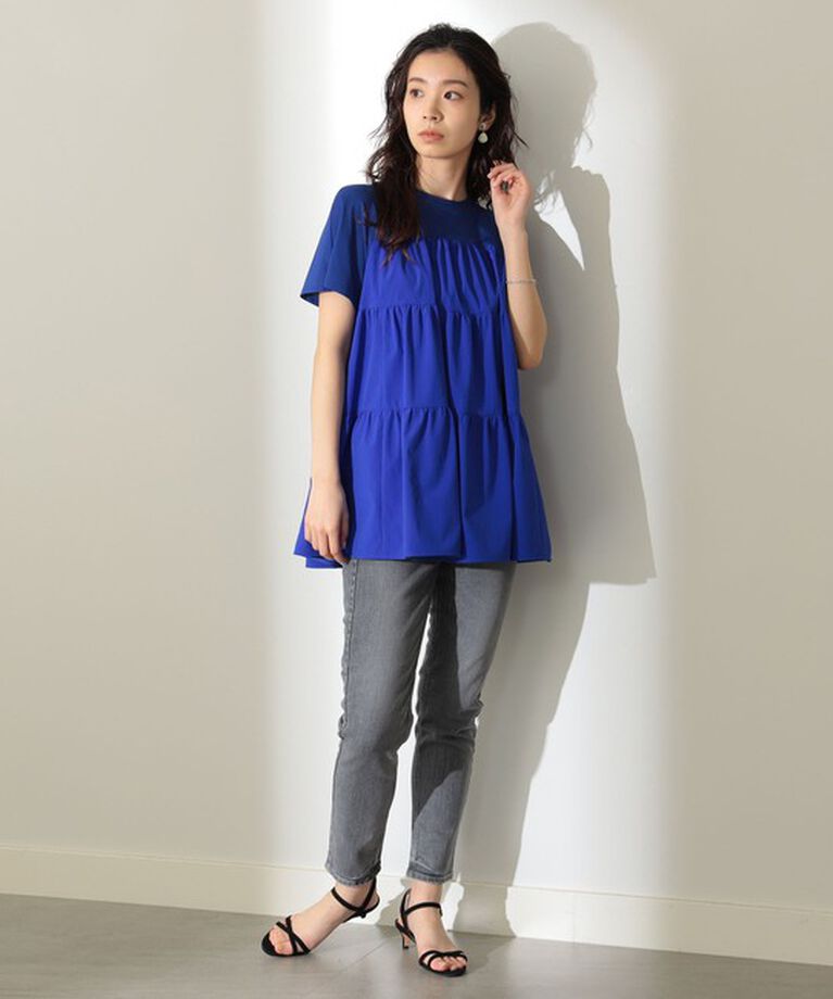 Demi-Luxe BEAMS 「コンビ ティアード プルオーバー」|シャツ・ブラウス|