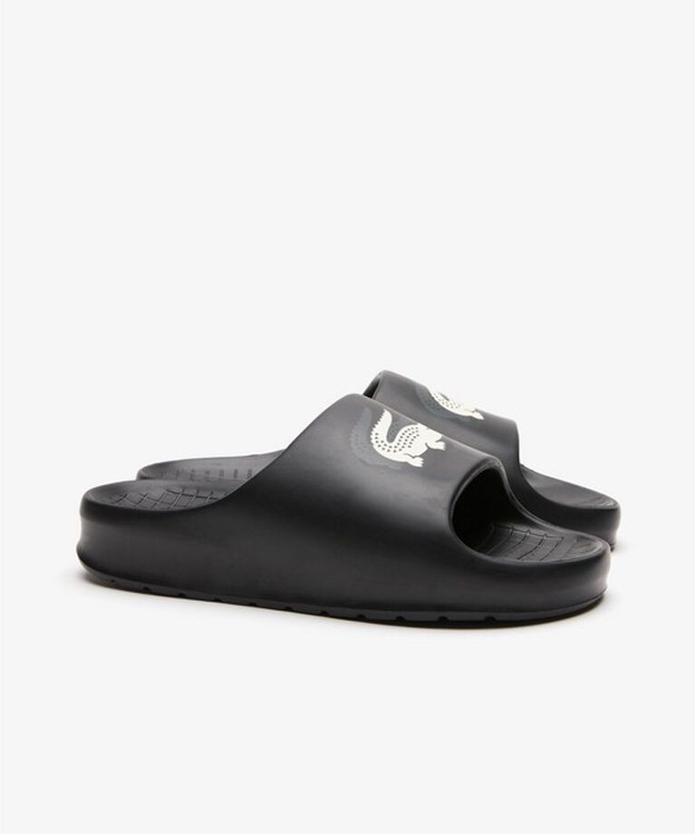 LACOSTE「メンズ SERVE SLIDE 2.0 223 1 CMA」|サンダル|ブラック×ホワイト