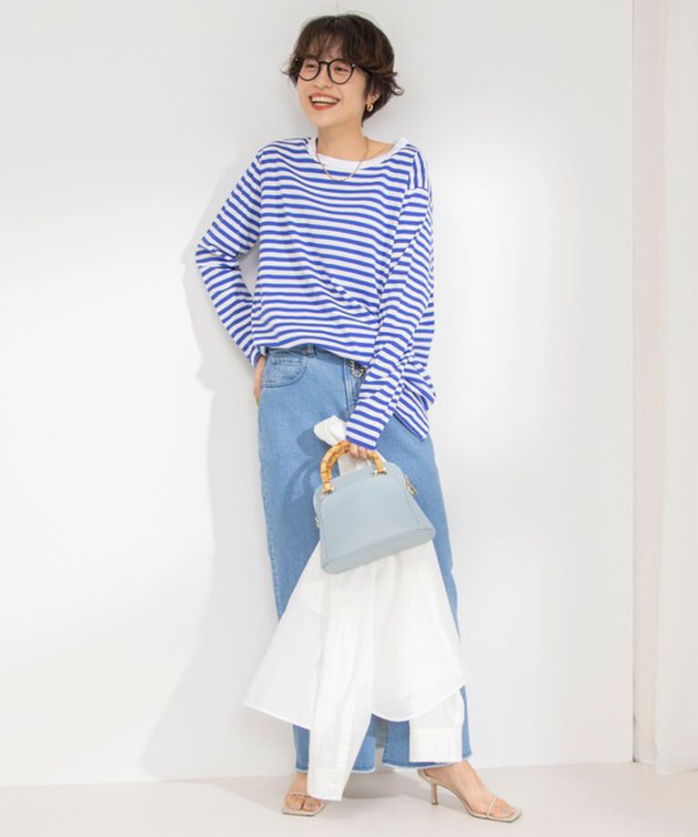 Rie Miller「GIZA COTTONロングスリーブTシャツ 」|Tシャツ・カットソー|