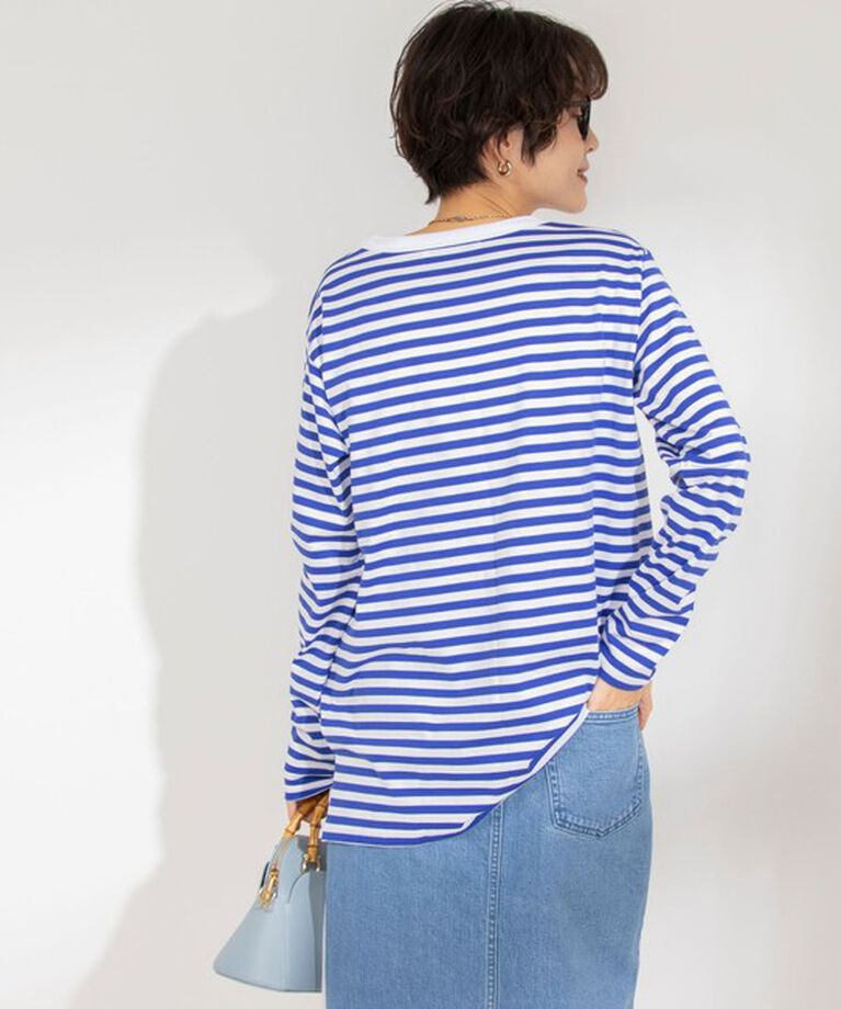Rie Miller「GIZA COTTONロングスリーブTシャツ 」|Tシャツ・カットソー|