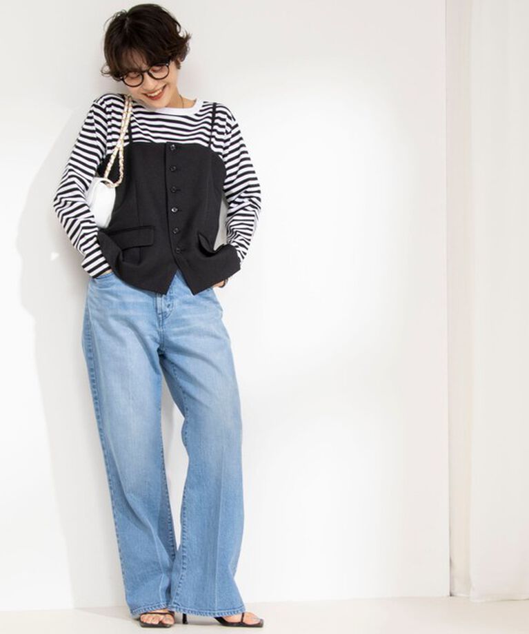 Rie Miller「GIZA COTTONロングスリーブTシャツ 」|Tシャツ・カットソー|