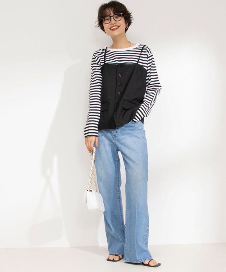 Rie Miller「GIZA COTTONロングスリーブTシャツ 」|Tシャツ・カットソー|