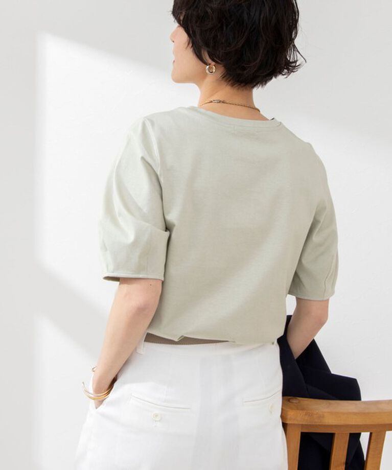 NOLLEY'S「BASIC 5分袖プルオーバーカットソー」|Tシャツ・カットソー|