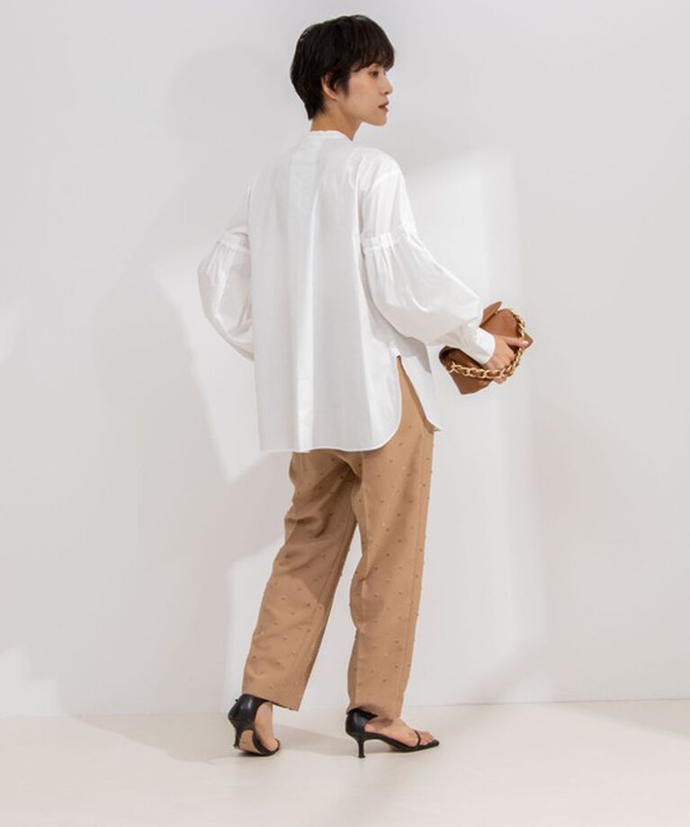 NOLLEY'S「【MARILYN MOON/マリリーンムーン】fringe beads volume sleeve blouse」|シャツ・ブラウス|