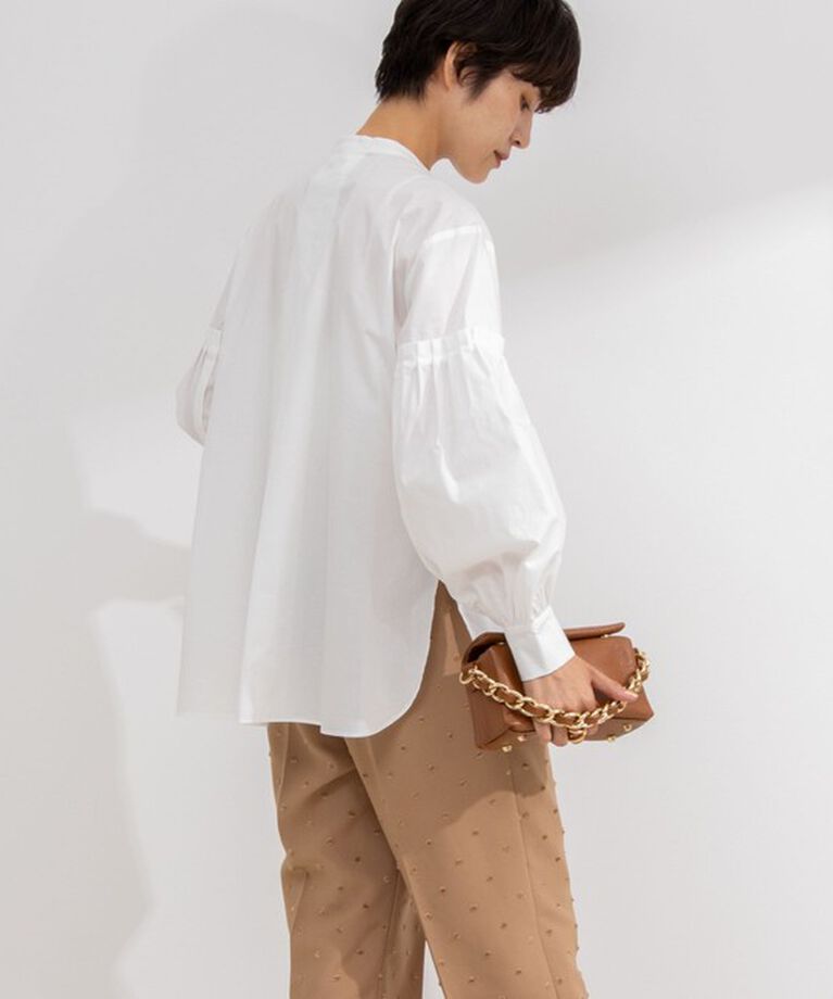 NOLLEY'S「【MARILYN MOON/マリリーンムーン】fringe beads volume sleeve blouse」|シャツ・ブラウス|