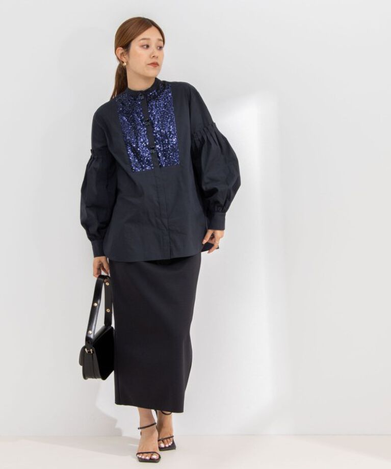 NOLLEY'S「【MARILYN MOON/マリリーンムーン】fringe beads volume sleeve blouse」|シャツ・ブラウス|
