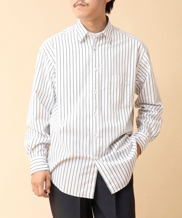 NOLLEY'S goodman「NEW REGULAR ピーチブロード オーバーサイズシャツ 24AW」|シャツ・ブラウス|ホワイト系その他