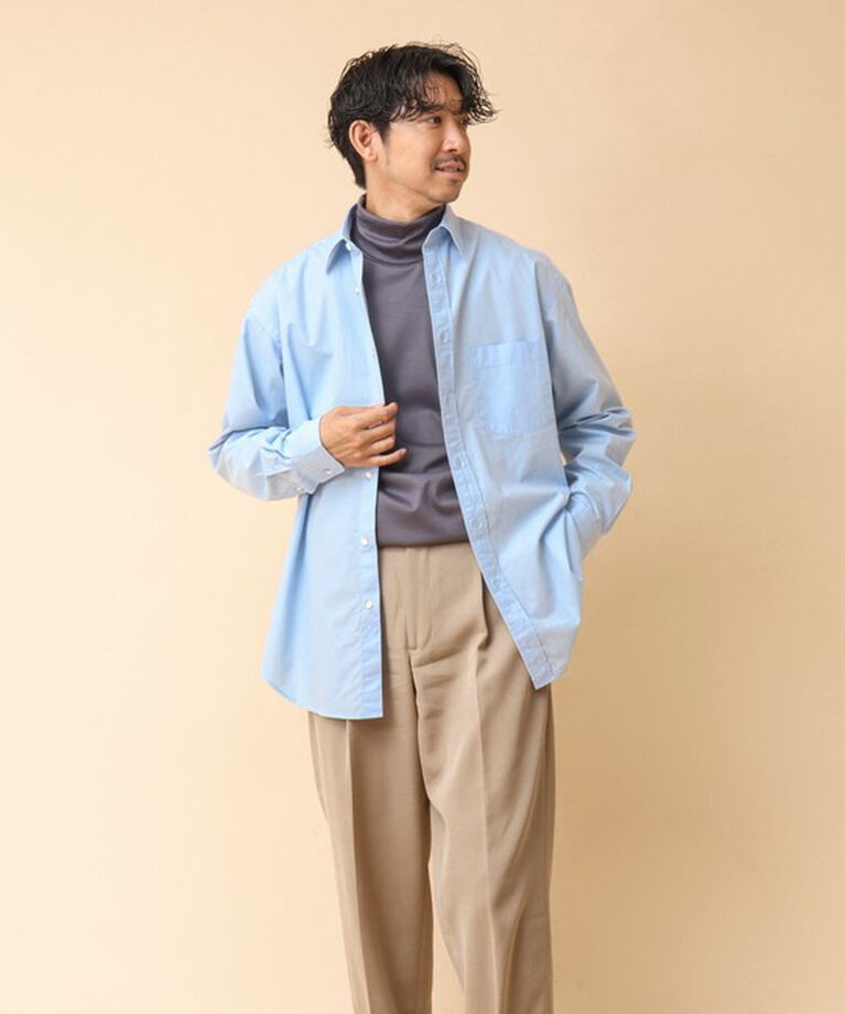 NOLLEY'S goodman「NEW REGULAR ピーチブロード オーバーサイズシャツ 24AW」|シャツ・ブラウス|