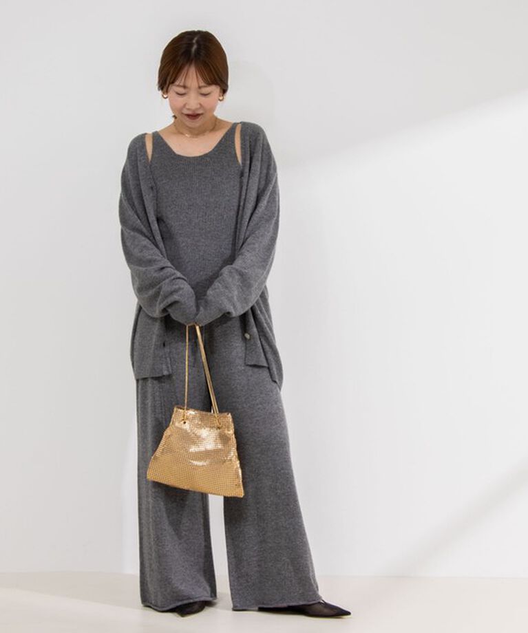 NOLLEY'S「《手洗い可能》《セットアップ対応》カシミヤ混アレンジカーディガン」|カーディガン|