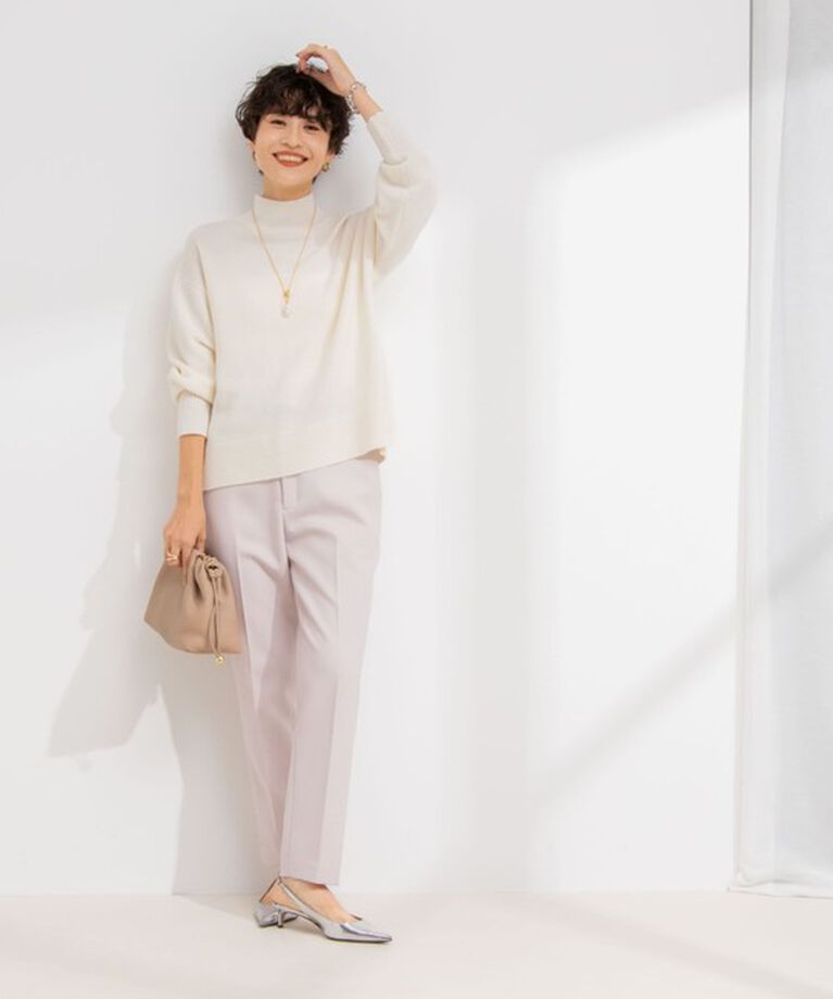 NOLLEY'S sophi「紡毛ハイネックプルオーバーニット」|ニット・セーター|